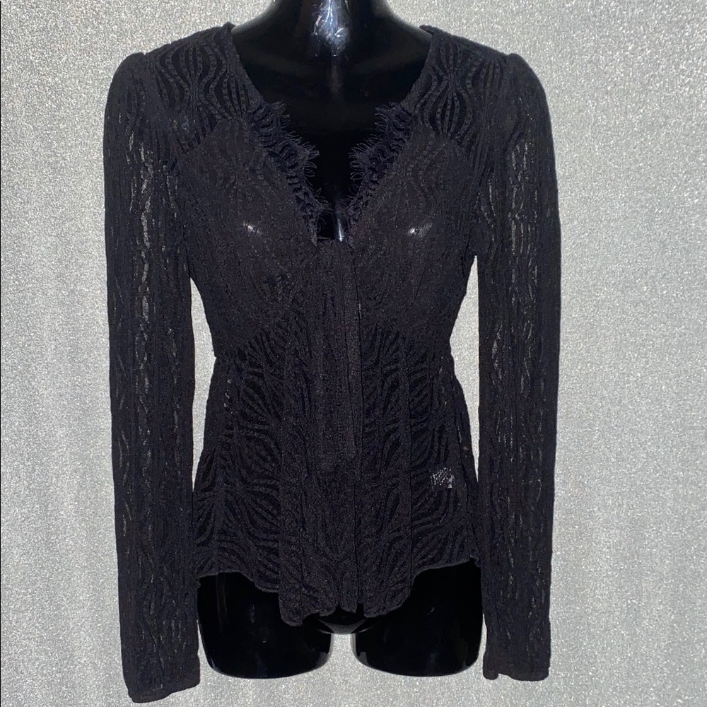 Sheer black shirt